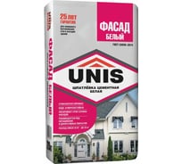 Фасадная шпатлевка UNIS Фасад белая, 20 кг 11602990