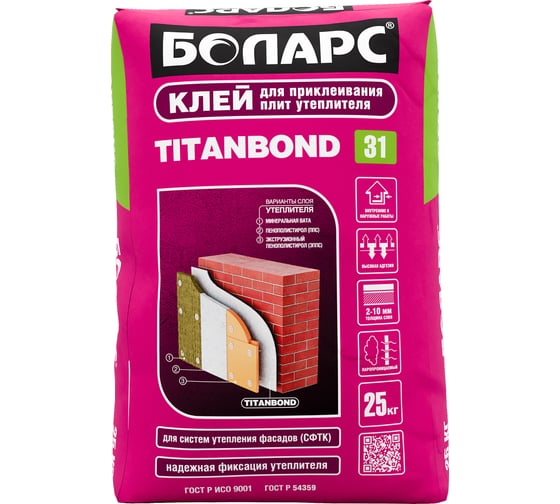 Клей БОЛАРС TITANBOND 25 кг 00000003725