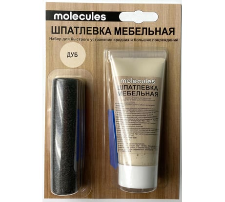 Мебельная шпатлевка Molecules дуб KMLS753
