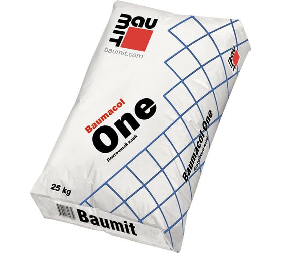 Плиточный клей Baumit Baumacol One класс С0, 25 кг 4612741800168