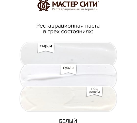 Шпаклевка для мебели Мастер Сити Белый 2091002