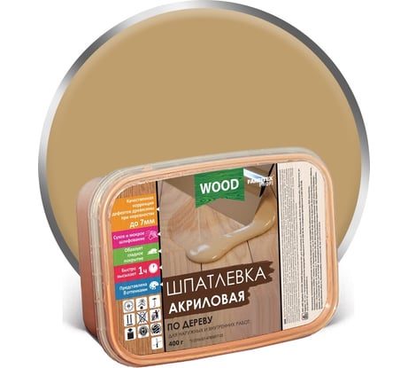 Акриловая шпатлевка по дереву FARBITEX (дуб; 0.8 кг; 0.5 л) 4300006050