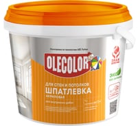 Акриловая шпатлевка для стен и потолков OLECOLOR 0.9 кг 4300000915