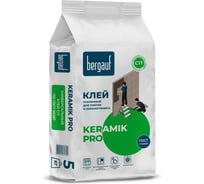 Усиленный клей для плитки и керамогранита Bergauf Keramik Pro класс С1T, 5 кг 65371 22253499