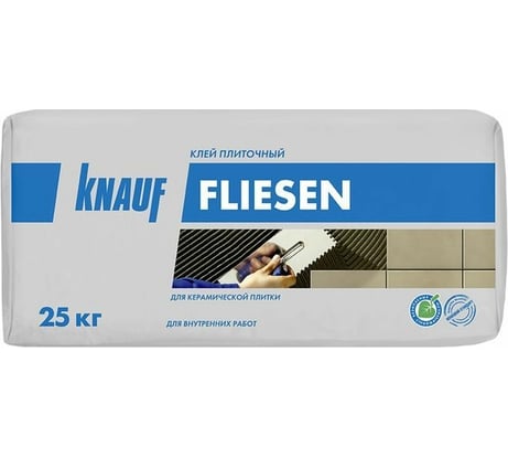 Клей для плитки Knauf Флизен серый, класс С0, 25 кг 495846