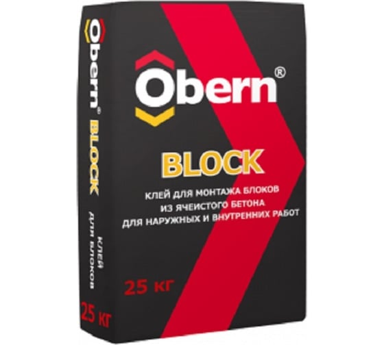 Клей для блоков Obern BLOCK 25 кг 18357 1