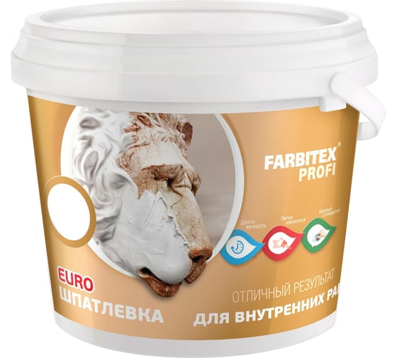 Шпатлевка для внутренних работ Farbitex Профи 15 кг 4300002912