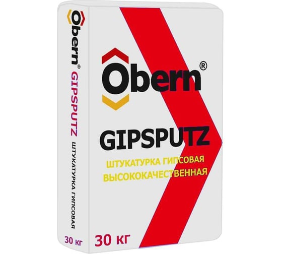 Штукатурка гипсовая Obern GIPSPUTZ МН 30 кг 22247 1