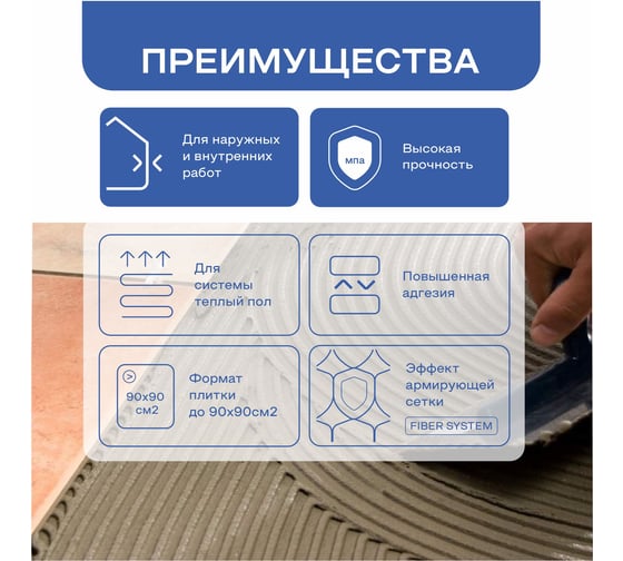 Клей для плитки Obern PROFF С1Т 25 кг 22155