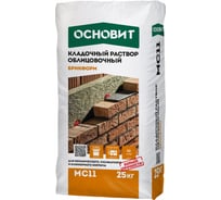 Цветной кладочный раствор Основит БРИКФОРМ MC11 (серый 020; 25 кг) 64534