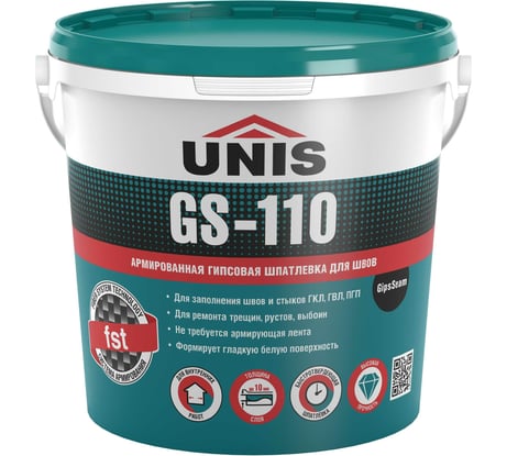 Шпатлевка для швов UNIS GS-110 GipsSeam ГКЛ 5 кг 4607005185716