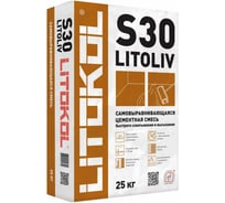 Самовыравнивающая смесь для пола LITOKOL LitoLiv S30 25 кг 90270002 23224100