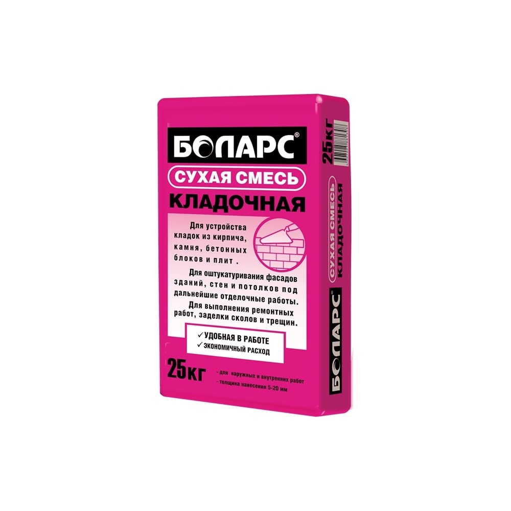 Кладочная смесь БОЛАРС 25 кг 00000003079 - выгодная цена, отзывы ...