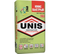 Плиточный клей UNIS Быстрый 20 кг, класс С1ТF 4607005184542