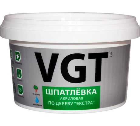 Шпаклевка по дереву VGT Экстра дуб светло-серый, 1 кг 11607363