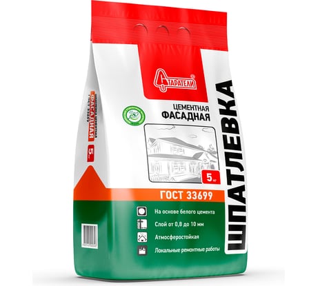 Цементная шпатлевка Старатели Фасадная 5 кг 3277/418