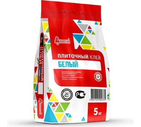 Плиточный клей Старатели Белый 5 кг 3277/5388