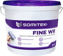 Влагостойкая финишная шпатлевка SOMITEK fine wr 5 кг 36009