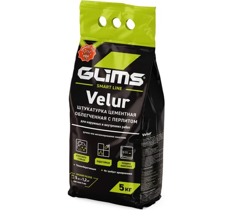 Штукатурка GLIMS VeLuR 5 кг О00007229
