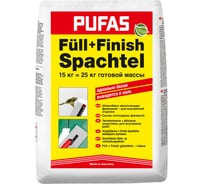 Шпаклевка Pufas Full+Finish заполняющая финишная, 15 кг 003008092