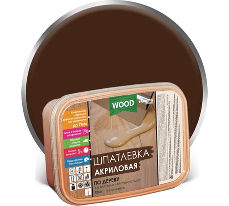 Акриловая шпатлевка по дереву FARBITEX (венге; 0.8 кг/0.5 л) 4300007162