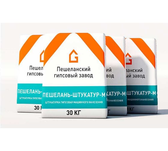 Гипсовая штукатурка машинного нанесения Пешеланский гипсовый завод 30 кг STD_MSK_00060 1
