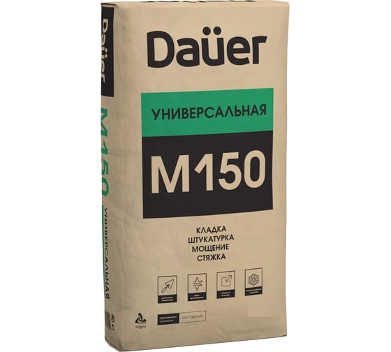 Универсальная сухая смесь Dauer м-150 30 кг 32734 1