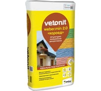 Декоративная штукатурка Vetonit weber.min 2.0 мм “koroed” 25 кг 1010283