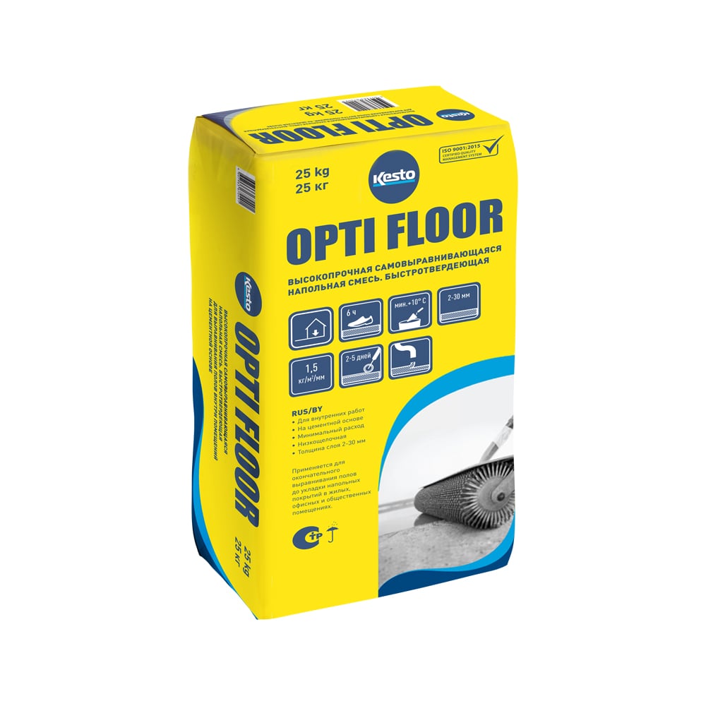 Ровнитель для пола Kesto Opti floor 25 кг 81108 - выгодная цена, отзывы ...