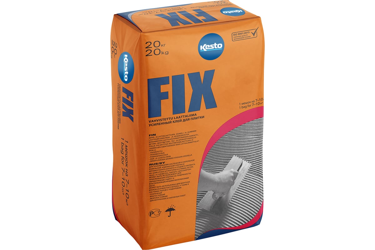 Усиленный клей для плитки Kesto Fix, 25 кг, с1 те 80758 - выгодная цена ...