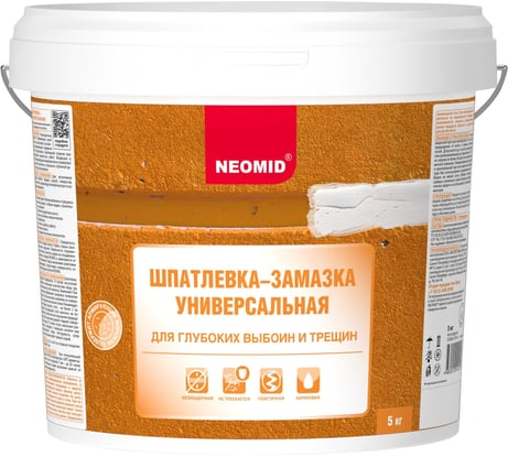 Шпатлевка для выбоин и трещин NEOMID 5 кг Н-Шпат-трещ/5