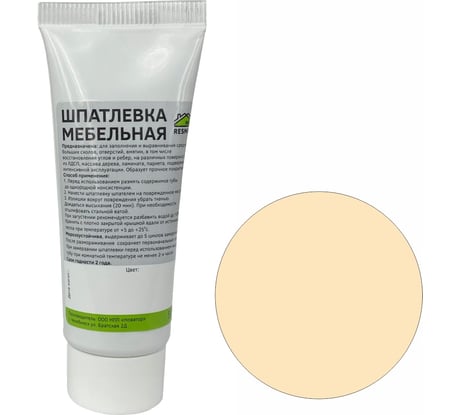 Мебельная шпатлевка Resmat цвет клен мэдисон, 55 г, блистер арт. 2416