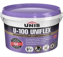 Эластичный клей UNIS Uniflex U-100 банка 5 кг 4607005186355