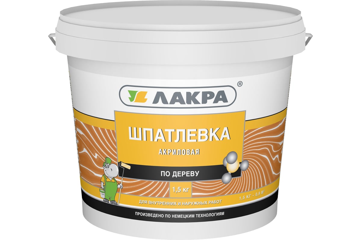 Шпатлевка по дереву Сосна 1,5 кг Лакра 90000064314 - выгодная цена ...