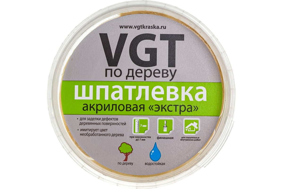 Шпаклевка по дереву Экстра Сосна 0,3 кг VGT 11594803 - выгодная цена,  отзывы, характеристики, фото - купить в Москве и РФ