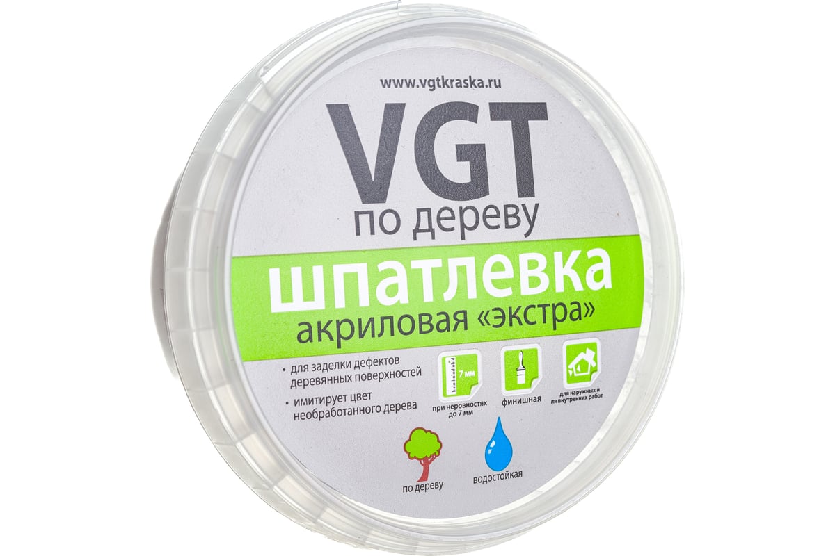 Шпаклевка по дереву Экстра Белая 0,3 кг VGT 11594869 - выгодная цена,  отзывы, характеристики, фото - купить в Москве и РФ