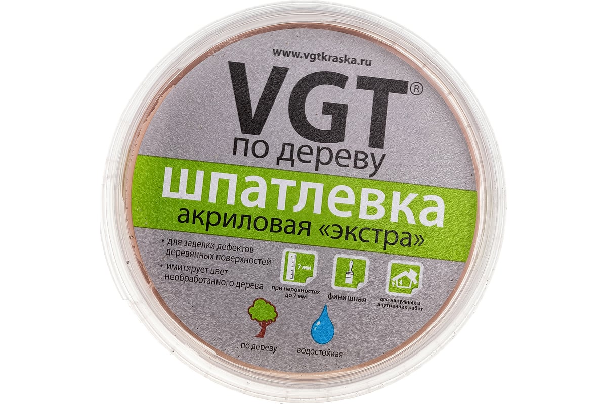 Шпаклевка по дереву Экстра Бук 0,3 кг VGT 11594800