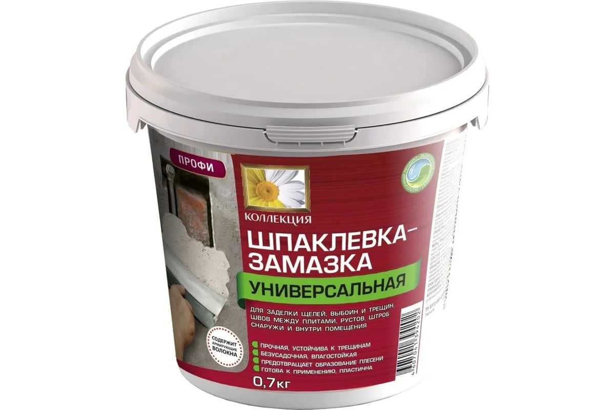 Шпаклевка-замазка универсальная для выбоин и трещин КОЛЛЕКЦИЯ 0.7кг ...