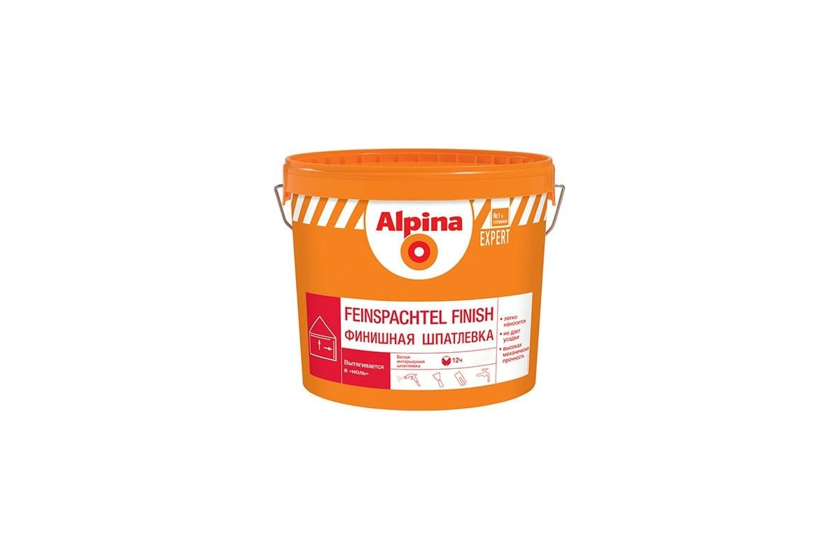 Финишная шпатлевка ALPINA EXPERT Feinspachtel Finish 4,5 кг 948102198 ...
