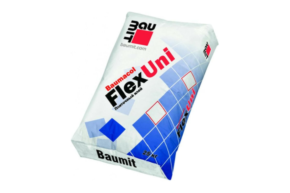 Плиточный клей Baumit Baumacol FlexUni класс С2 ТЕ, 25 кг 4612741800038 .