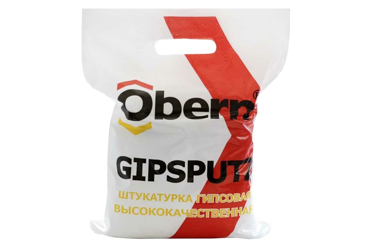 Штукатурка гипсовая Obern GIPSPUTZ 5 кг 22203 - выгодная цена, отзывы,  характеристики, фото - купить в Москве и РФ