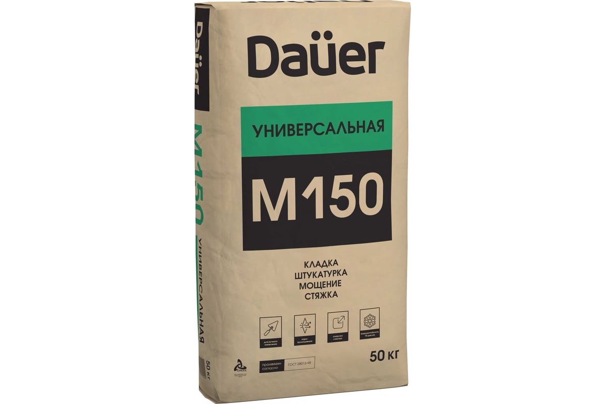 Универсальная сухая смесь Dauer м-150 50 кг Z-15*50 - выгодная цена ...?