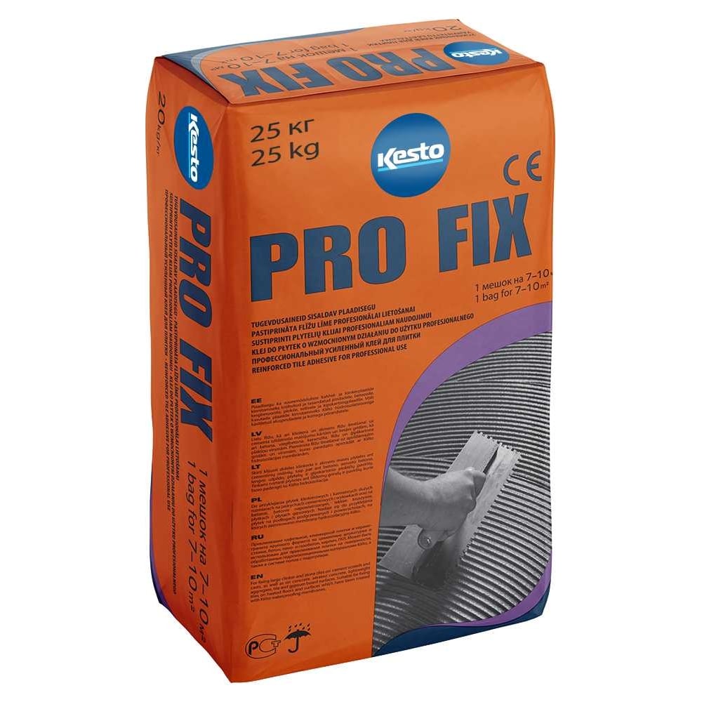 Усиленный клей для плитки Kesto Pro fix, 25 кг, с2 те 80757 - выгодная ...