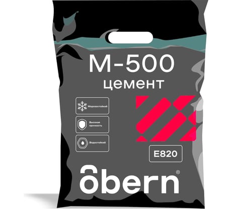 Цемент Obern М-500 белый 3кг 24081
