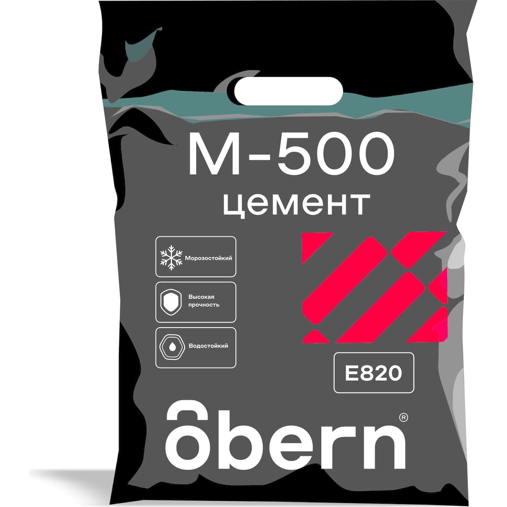 Цемент Obern М-500 5кг 22084 - выгодная цена, отзывы, характеристики, фото  - купить в Москве и РФ