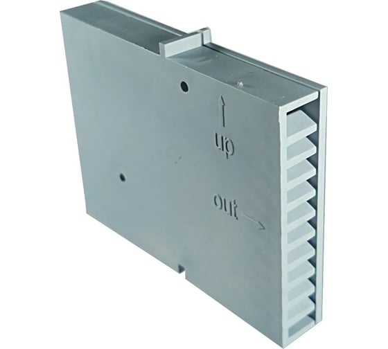 Вентиляционный короб Росдюбель 60x80x12, серая, 150 шт 20-0910 1