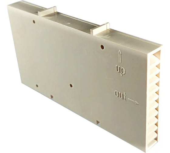 Вентиляционный короб Росдюбель 60x115x12, песочная, 100 шт 20-1030 1