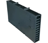 Вентиляционный короб Росдюбель 60x115x12, черная, 100 шт 20-1020