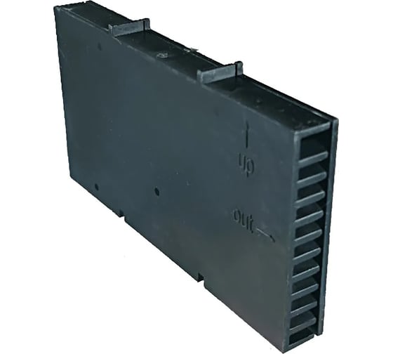 Вентиляционный короб Росдюбель 60x115x12, черная, 100 шт 20-1020 1
