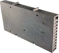 Вентиляционный короб Росдюбель 60x115x12, коричневый, 100 шт 20-1040